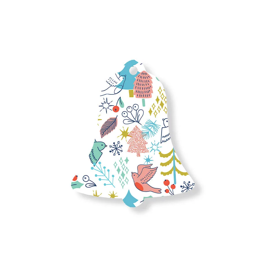 Christmas Decorations HAPPY DAYS II- Wooden Xmas Bell And Fridge Magnet