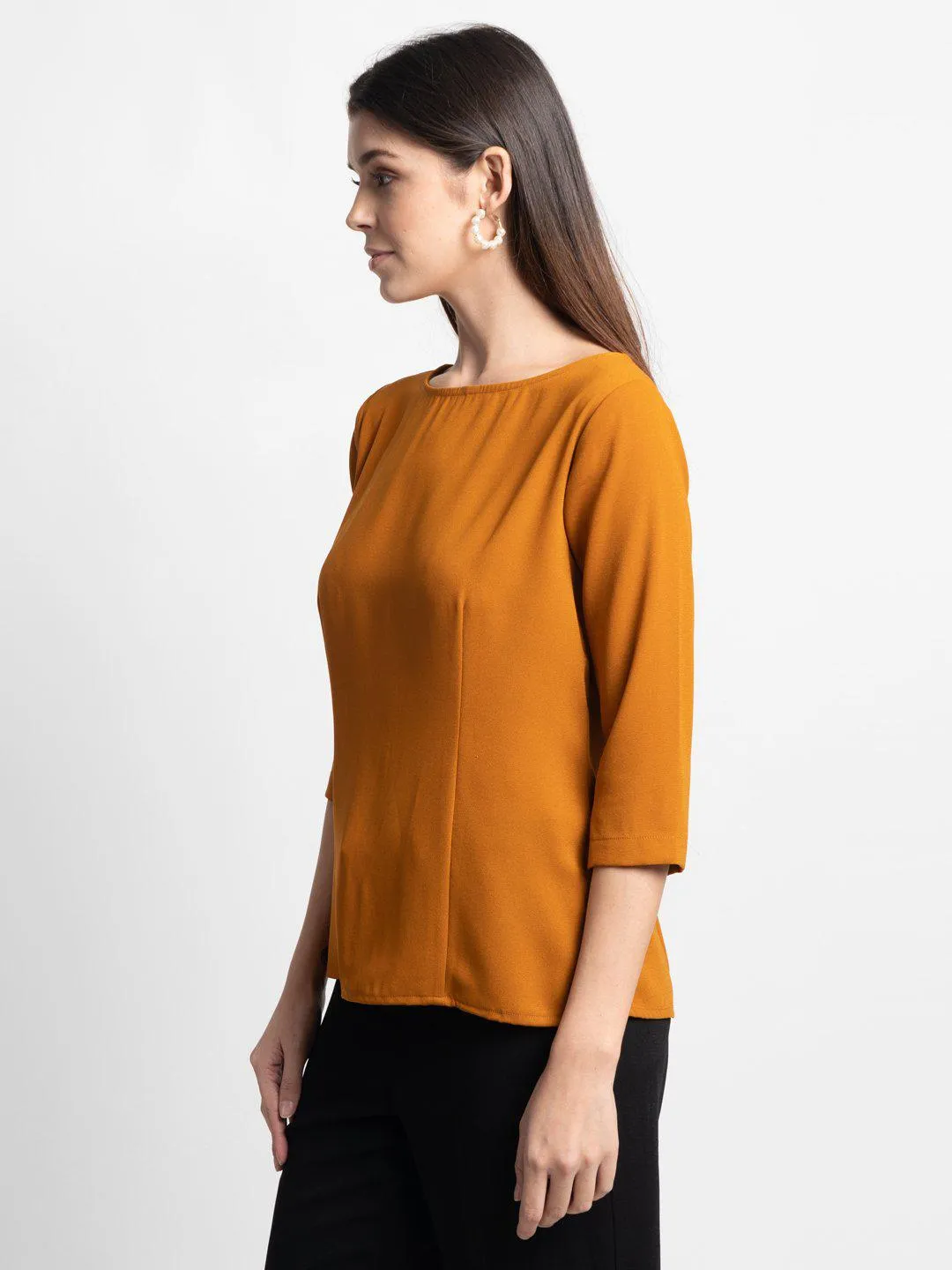 Crepe Top - Mustard