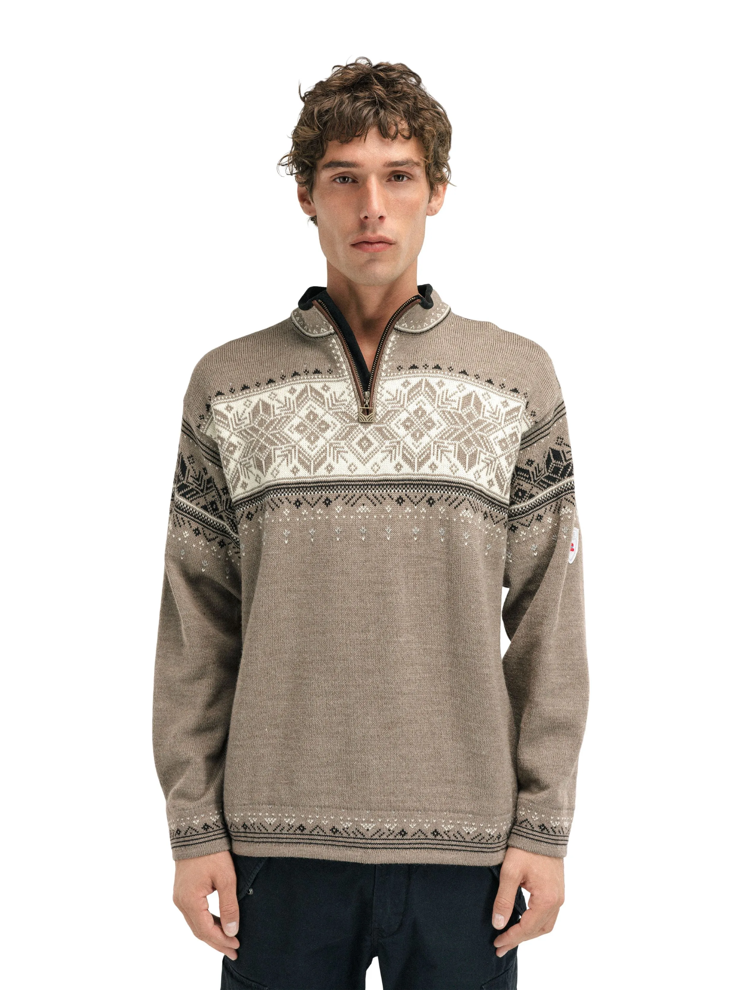 Dale of Norway - Blyfjell Unisex Sweater - Mountainstone Offwhite Coffee