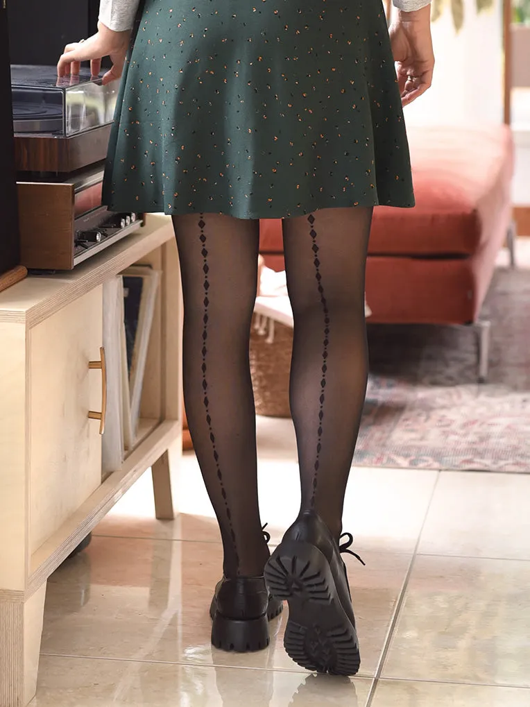 Diamond & Dot Back Line Tights 30D