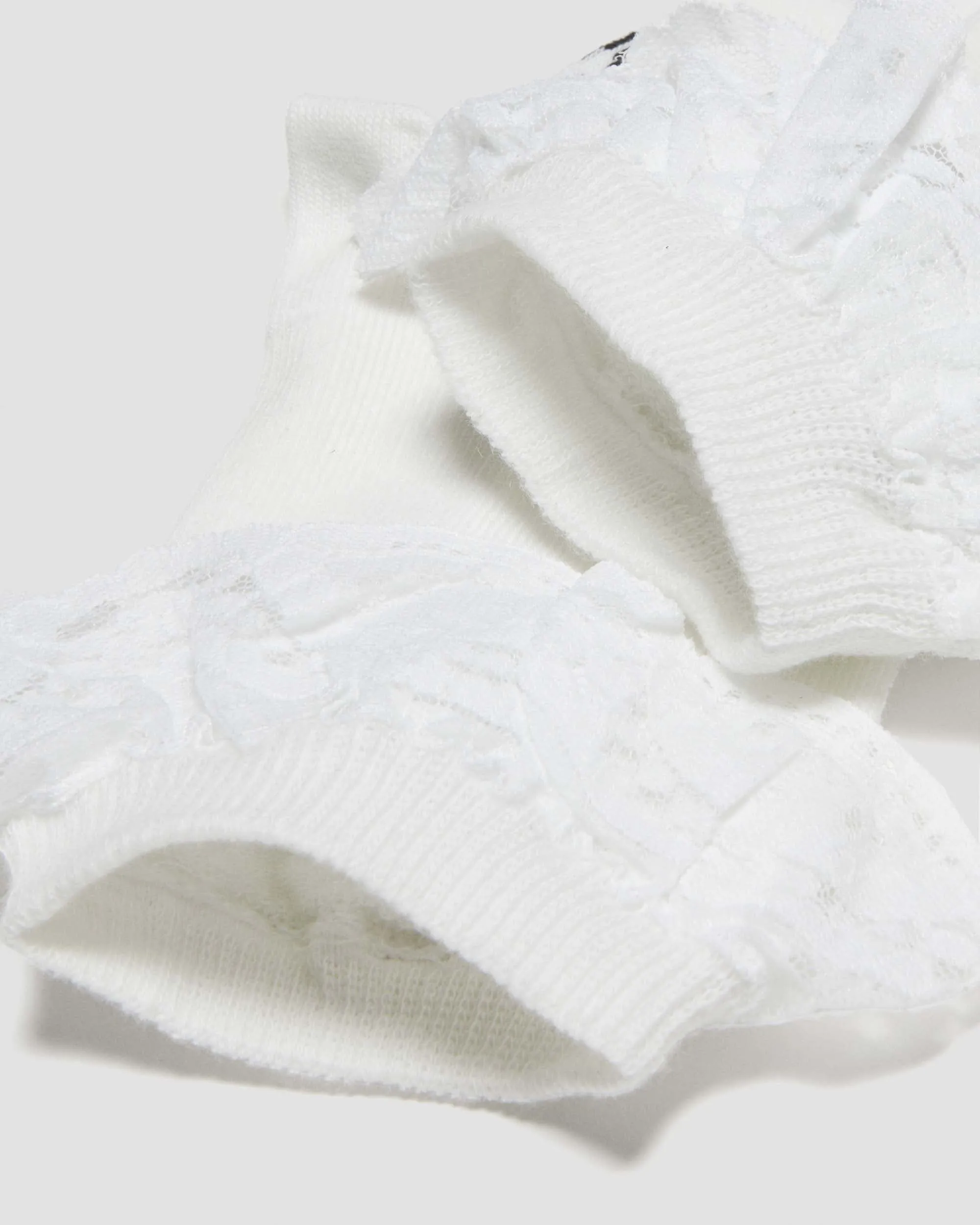 Dr Martens Womens Organic Cotton Frill Socks - White