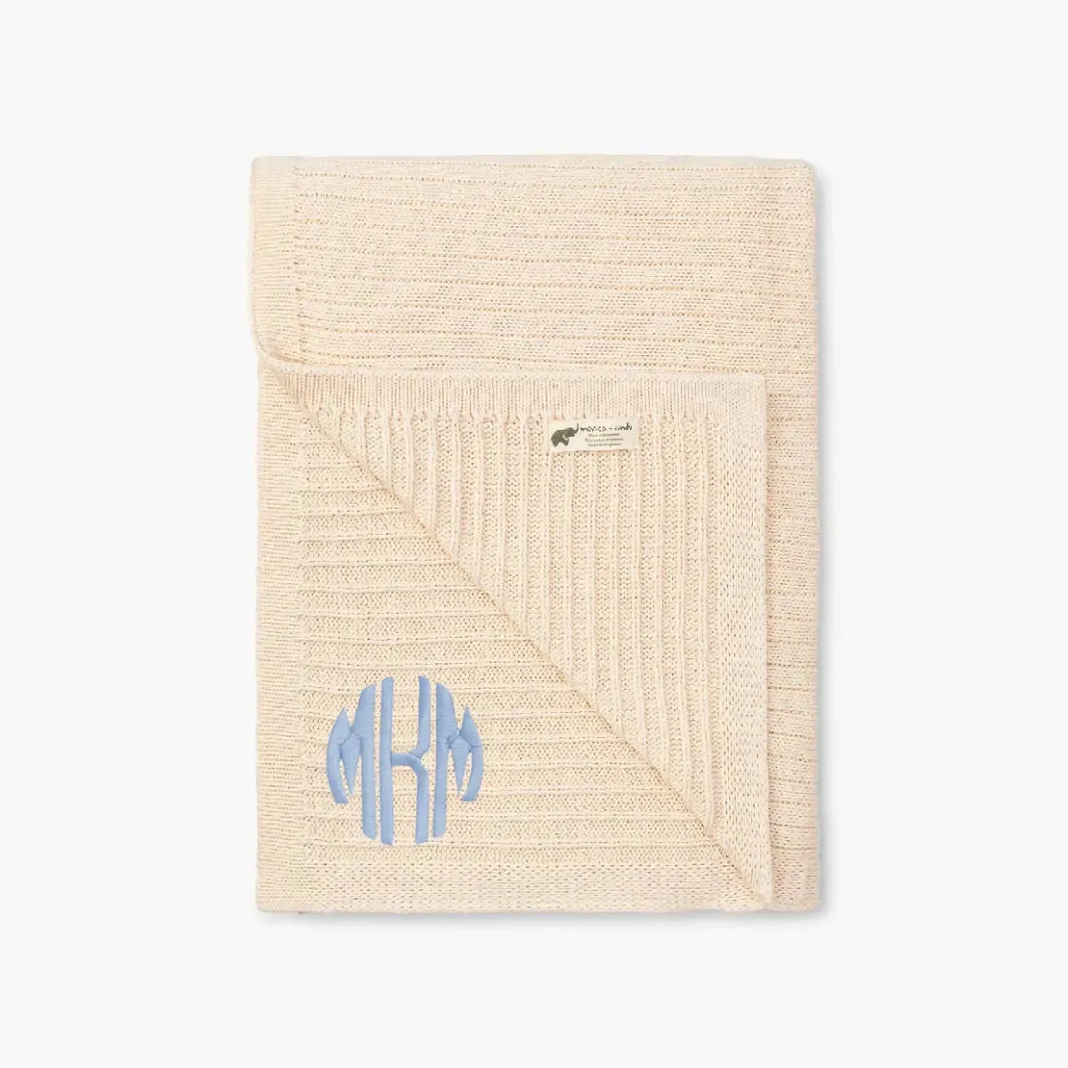 Family Knit Throw Blanket_Cream