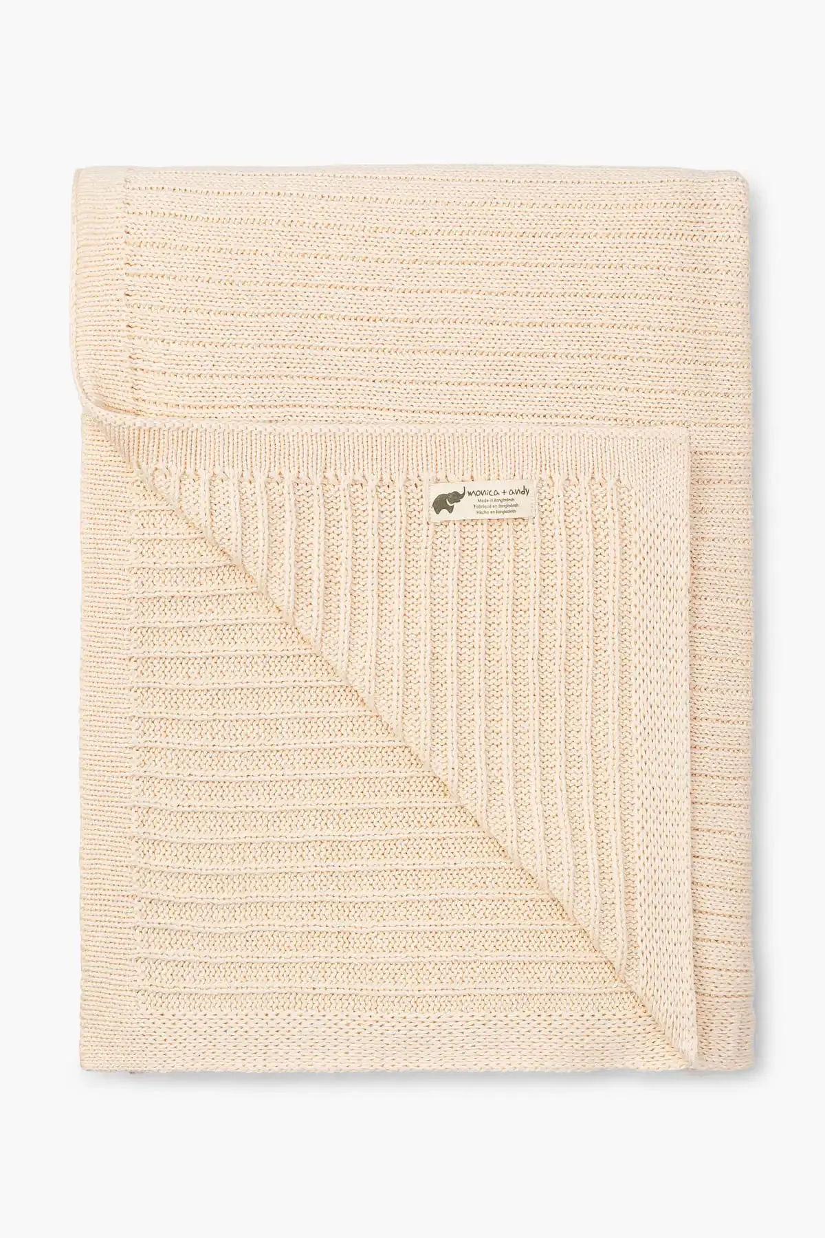 Family Knit Throw Blanket_Cream