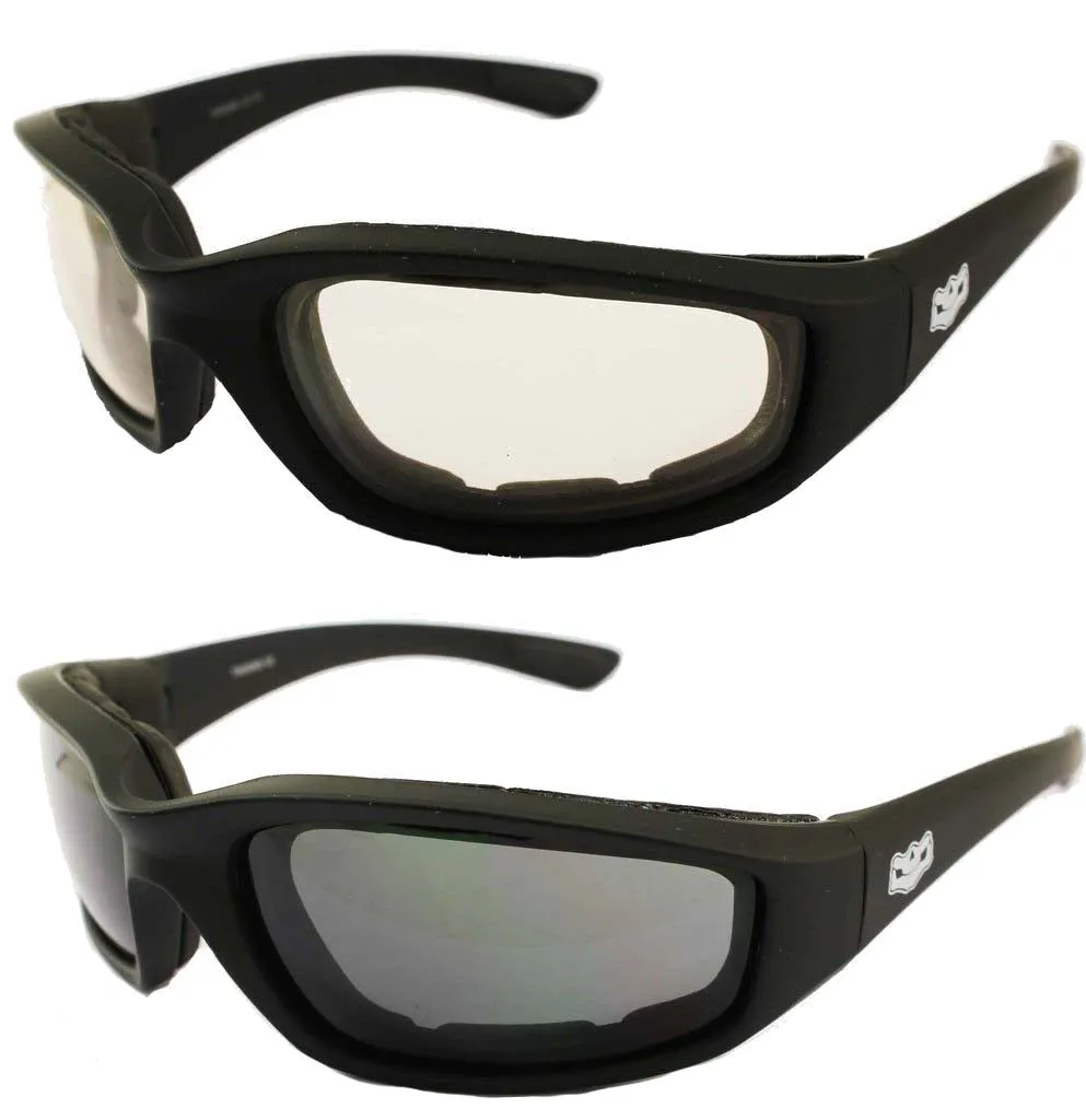 Fat Skeleton Foam Padded Reactalite Rider Eyewear Summer Bundle