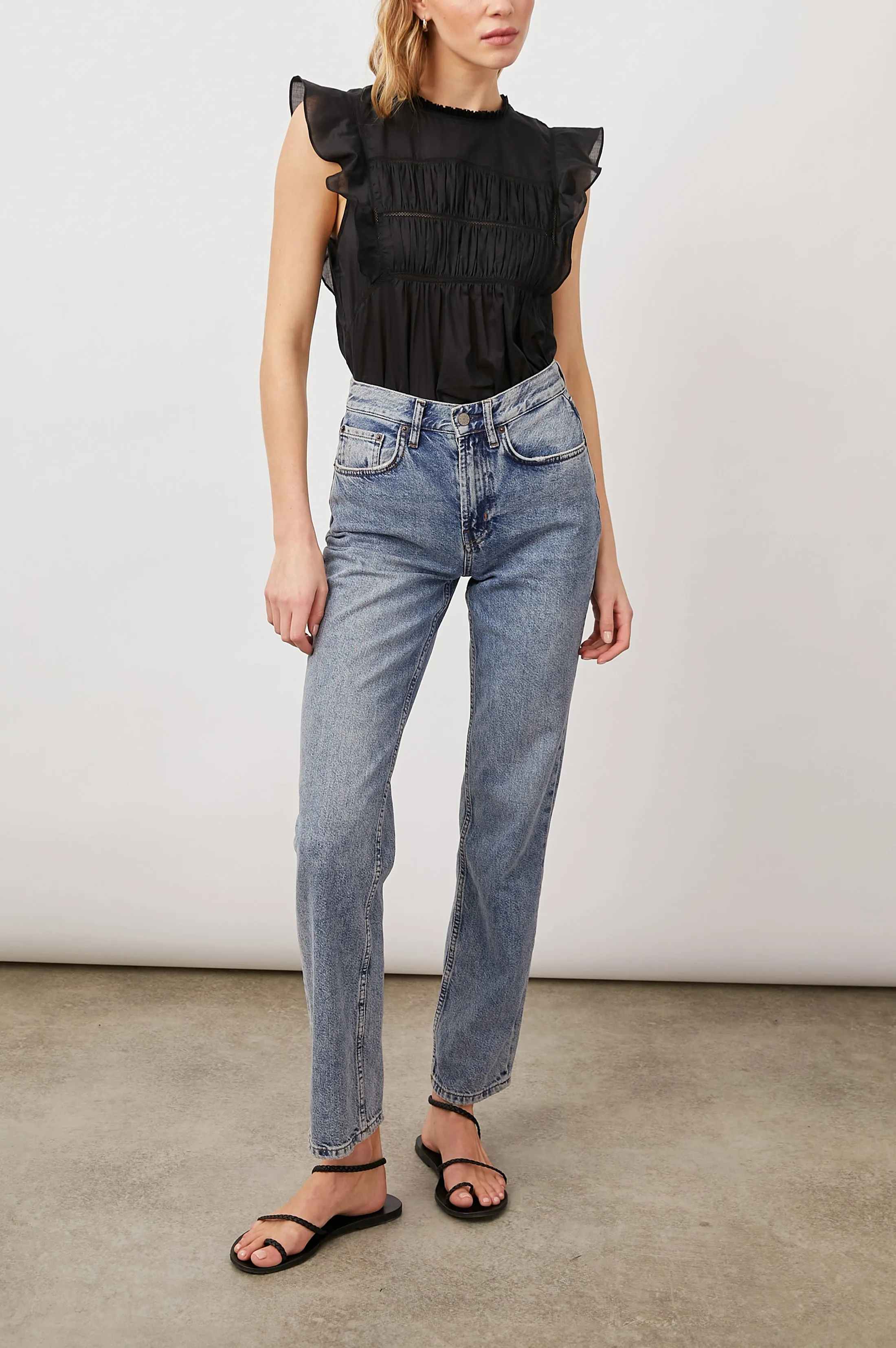 FILOMENA TOP - TRUE BLACK
