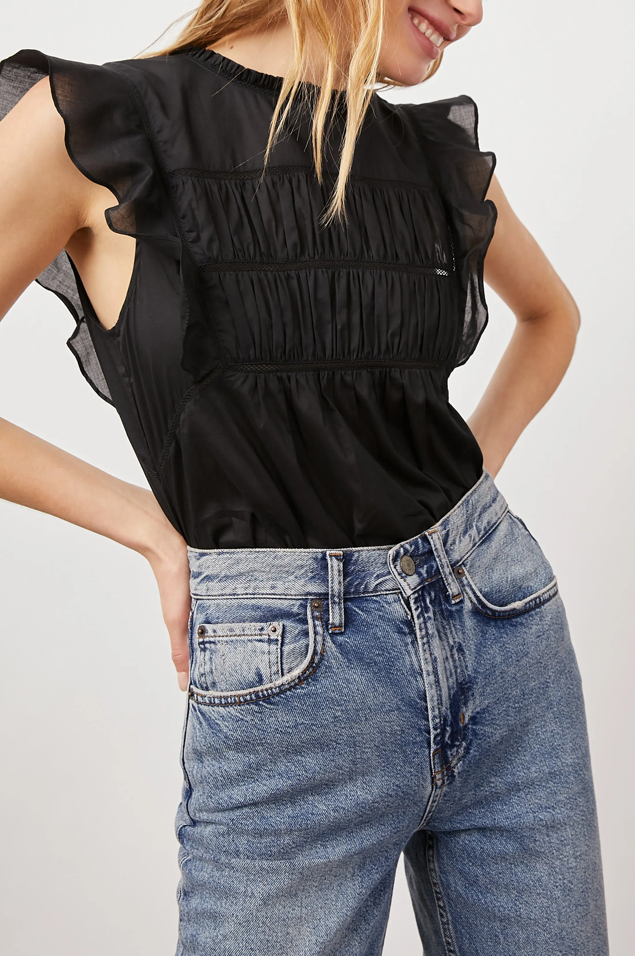 FILOMENA TOP - TRUE BLACK