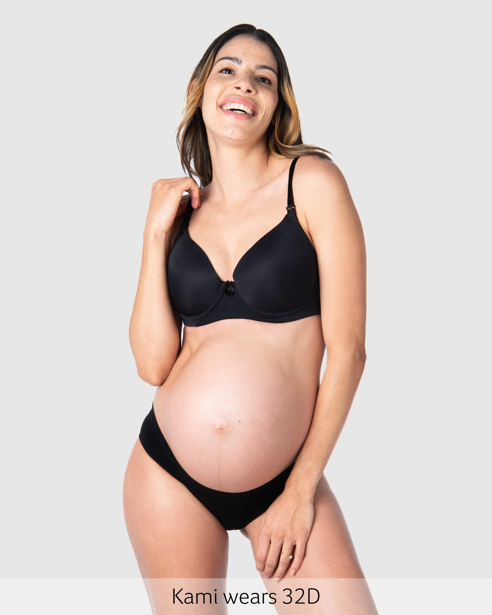 FOREVER YOURS BLACK CONTOUR NURSING BRA - FLEXI UNDERWIRE