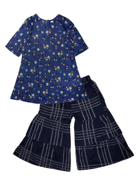 Girls Cotton Kurta with Sharara - Set