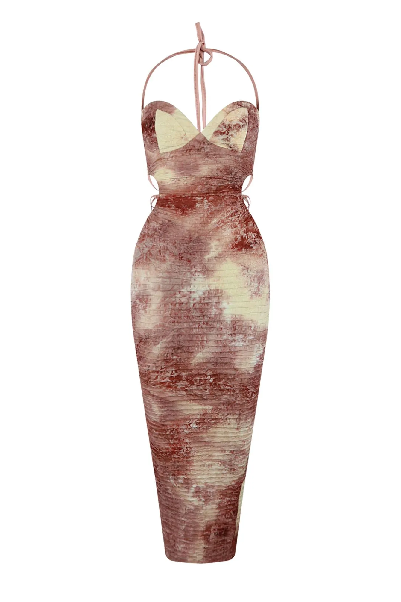 Groove Tie Dye Lace up Dress