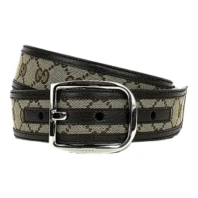 Gucci Guccissima Canvas Leather Belt