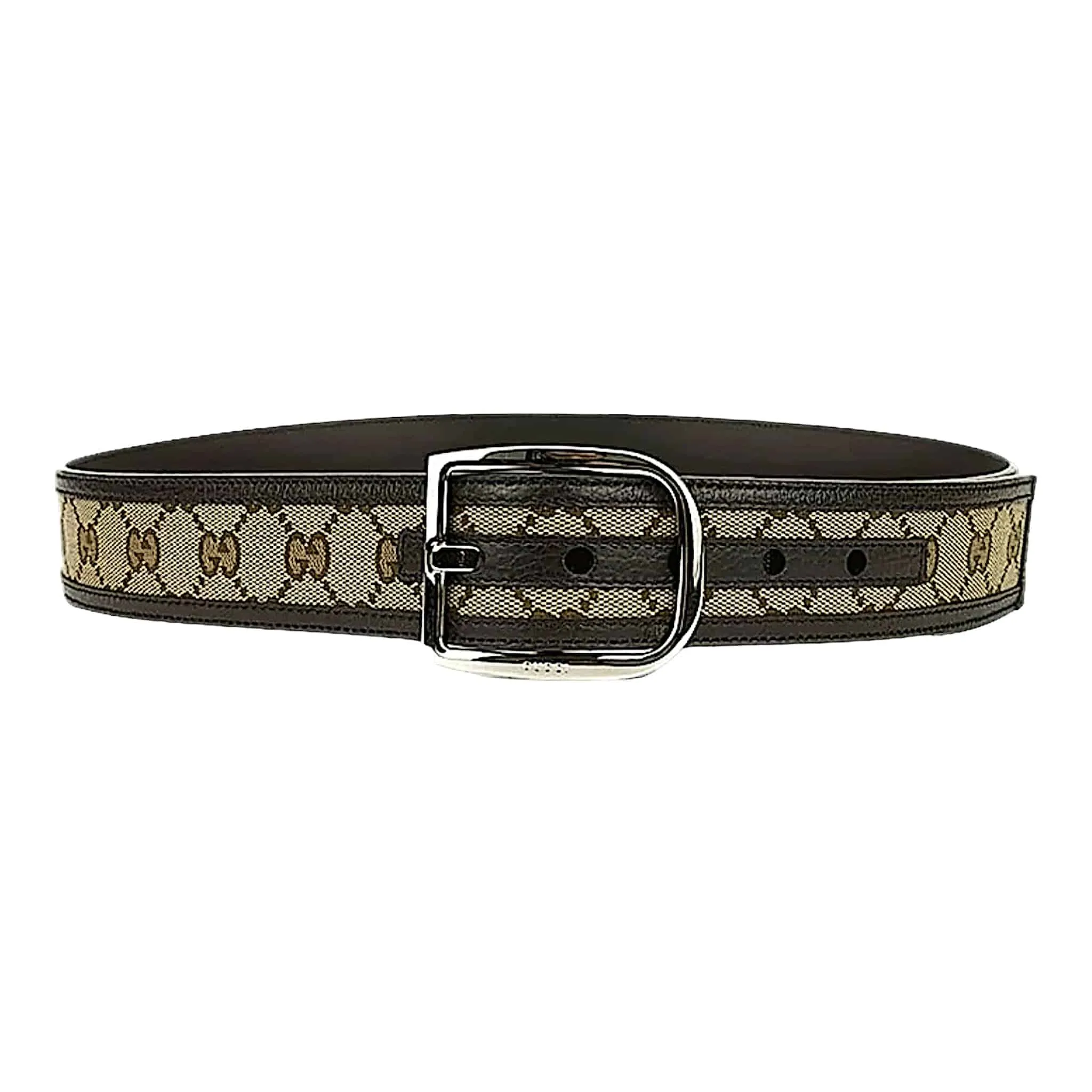 Gucci Guccissima Canvas Leather Belt