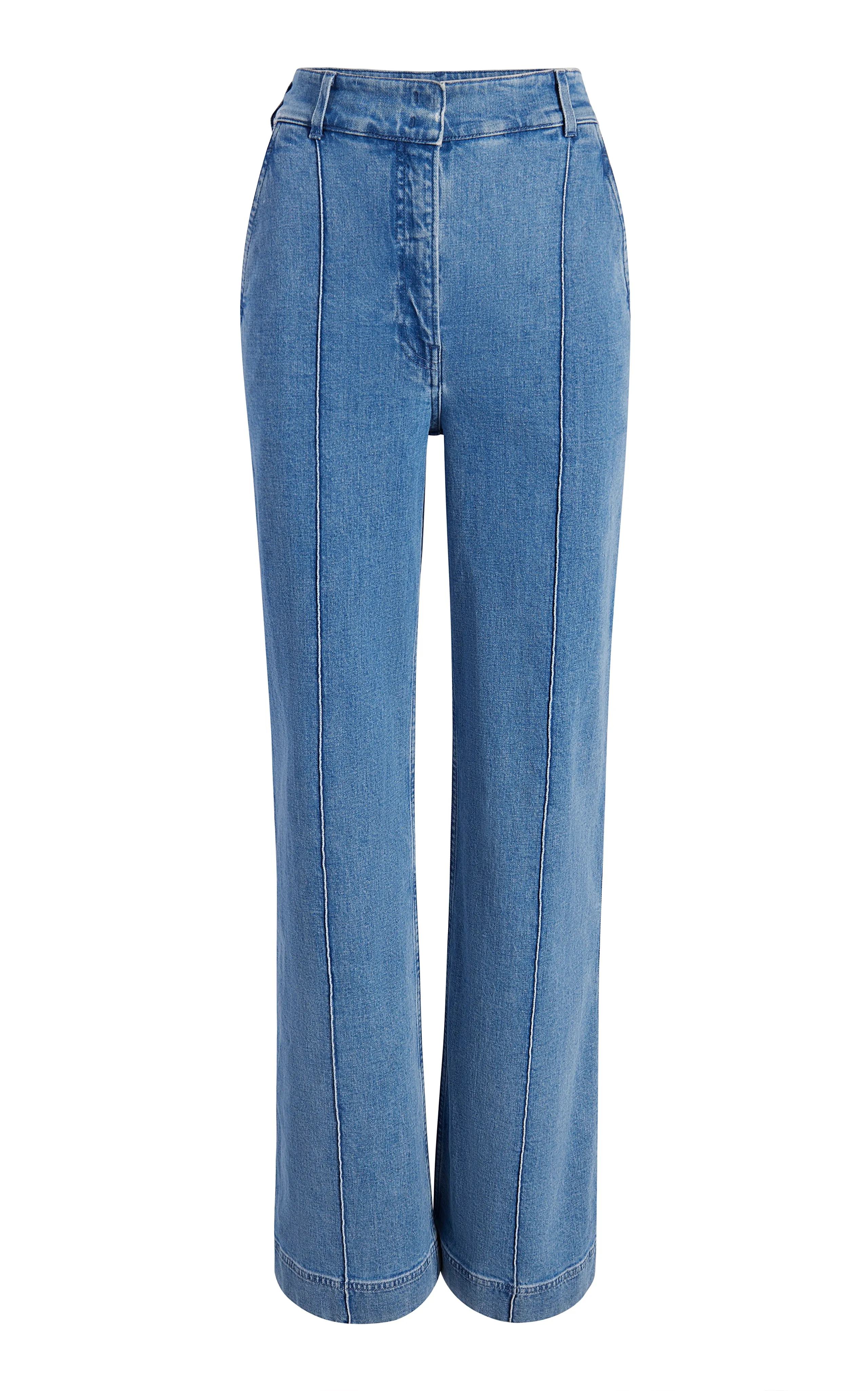 High Waisted Denim Trouser - Resale