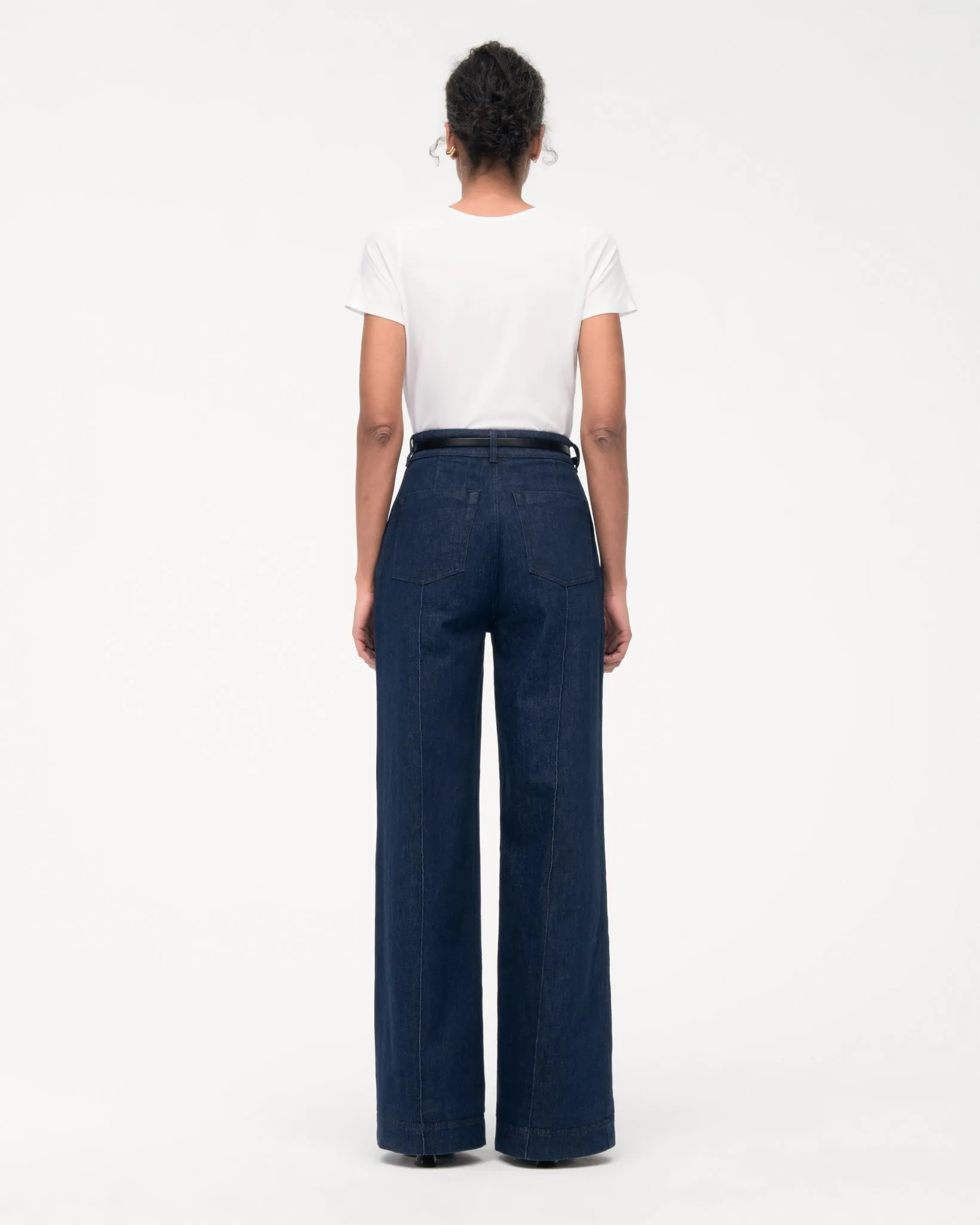 High Waisted Denim Trouser - Resale