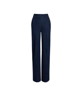 High Waisted Denim Trouser - Resale