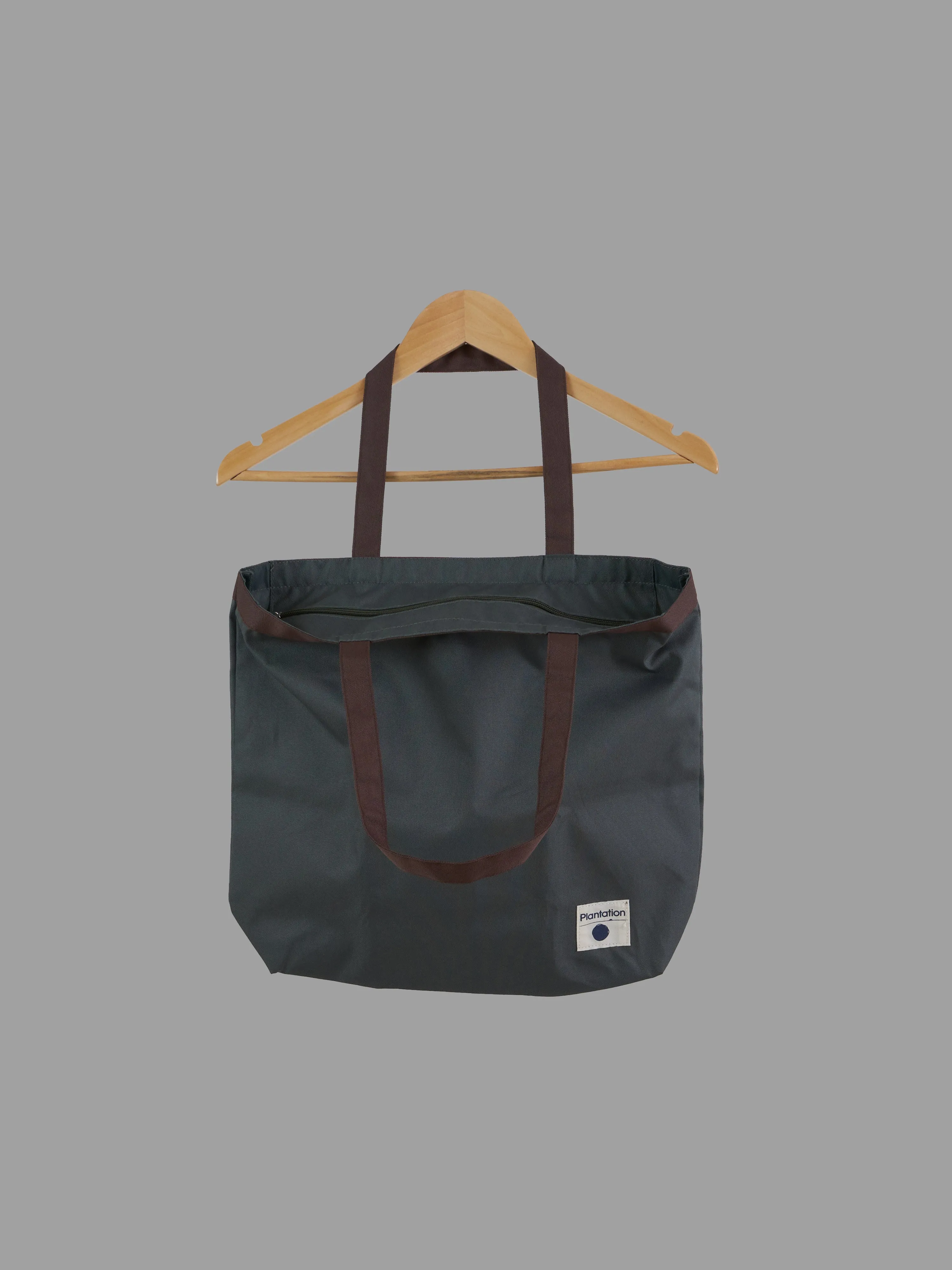 Issey Miyake Plantation 1990s dark green nylon tote bag