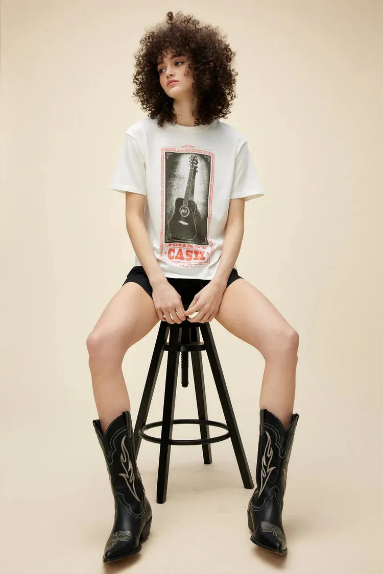 Johnny Cash Guitar Weekend Tee by Daydreamer