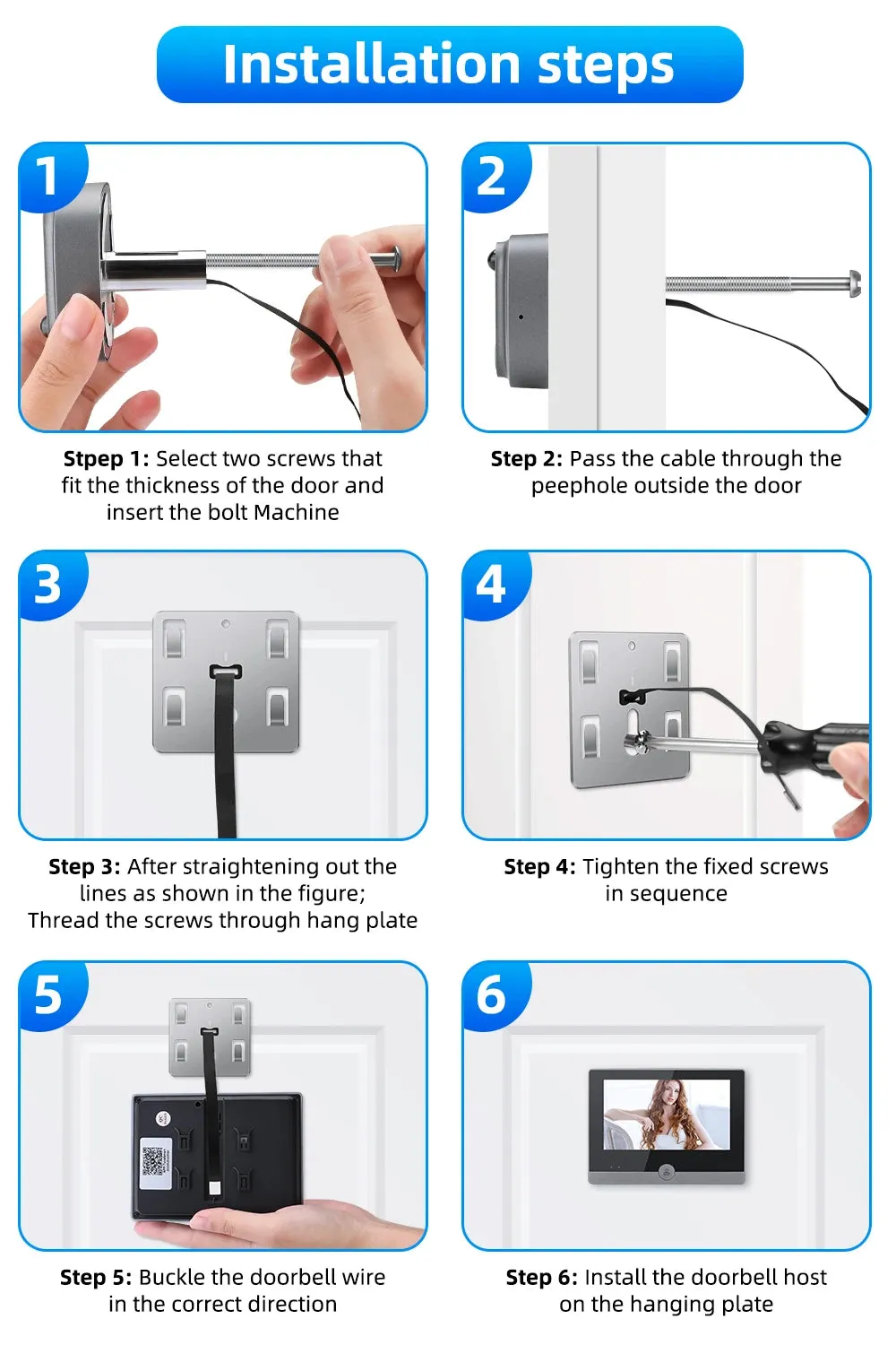 LCD Video Doorbell Intercom
