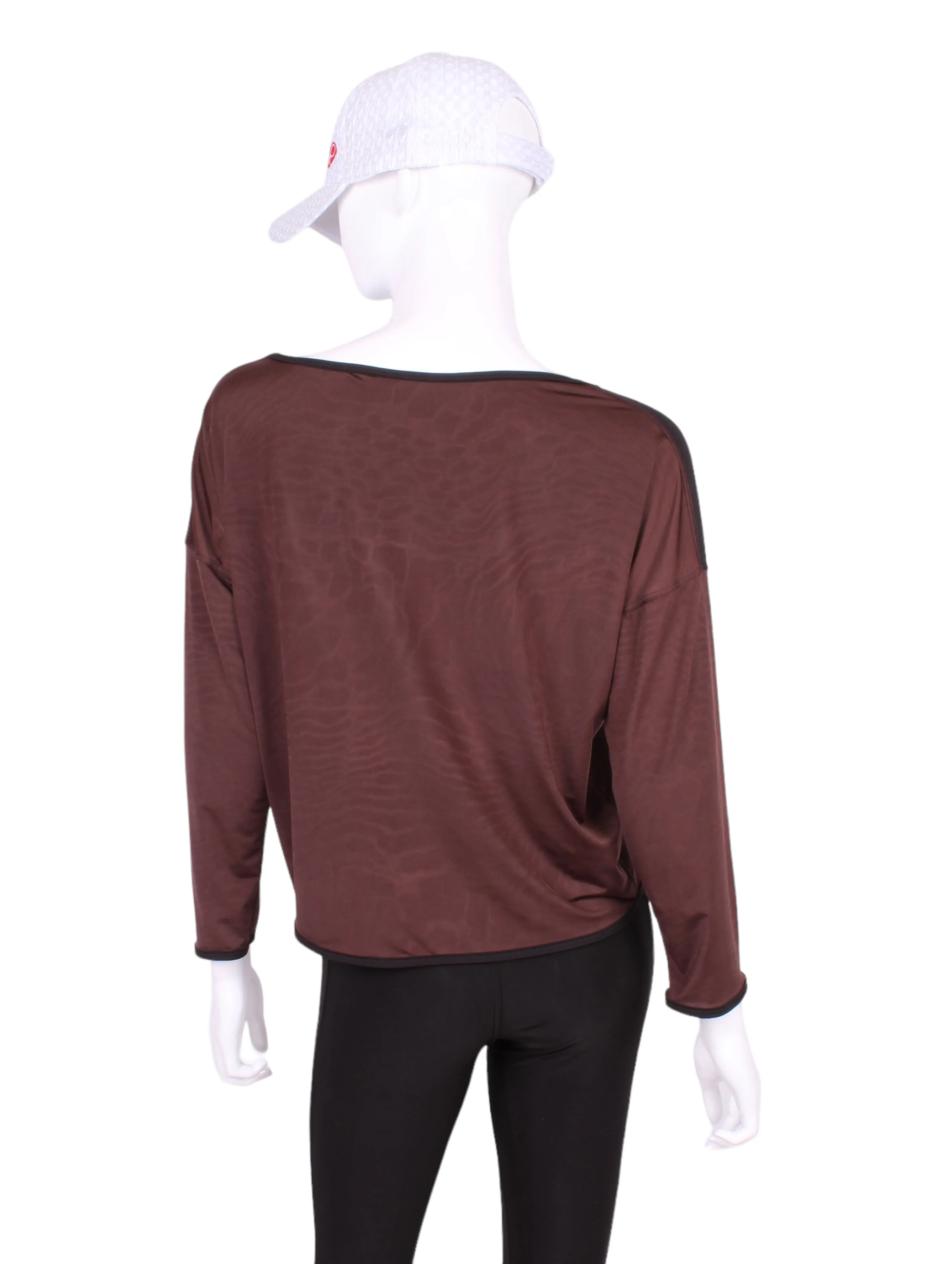 Long Sleeve Baggy Top Brown