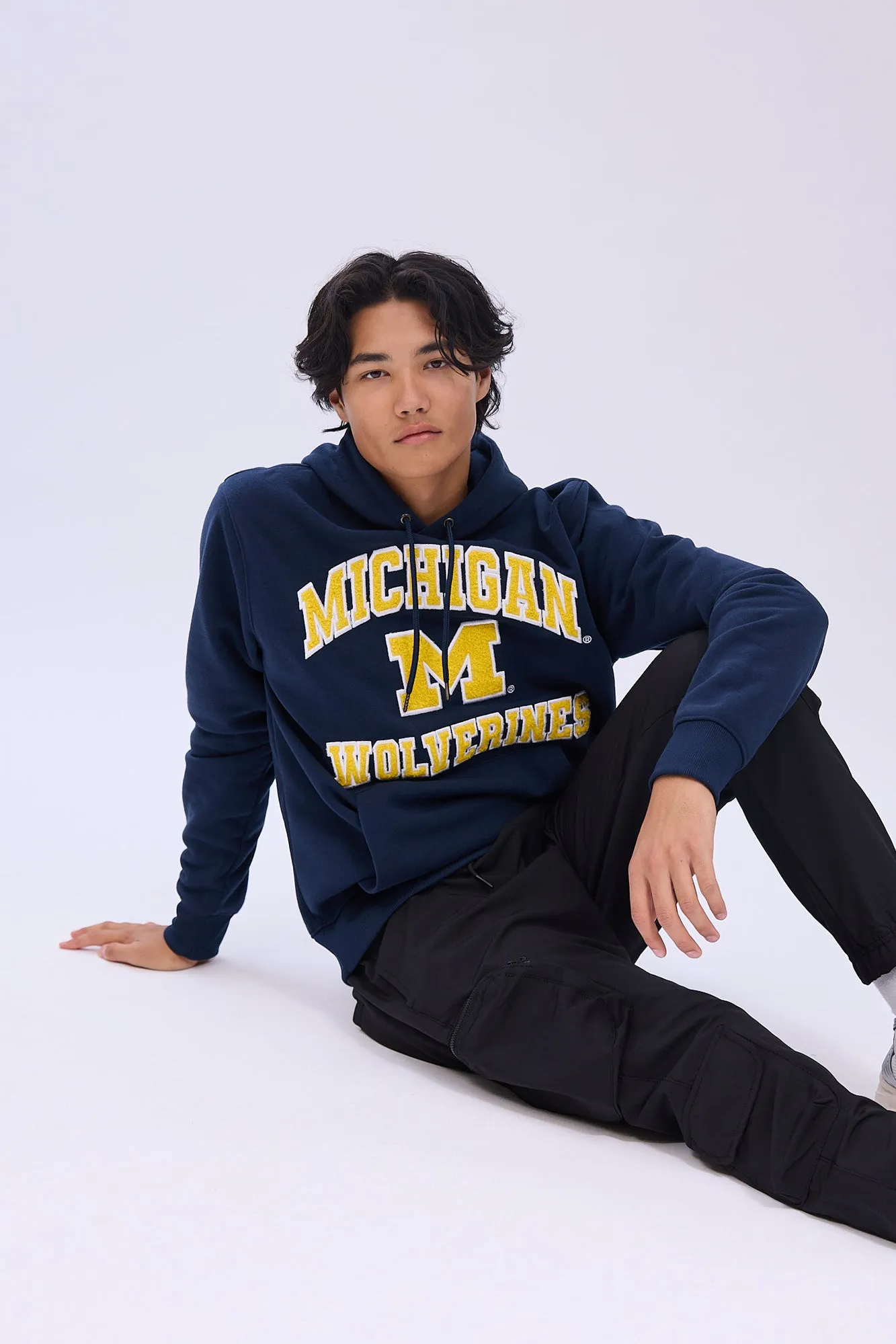 Michigan Wolverines Chenille Graphic Hoodie
