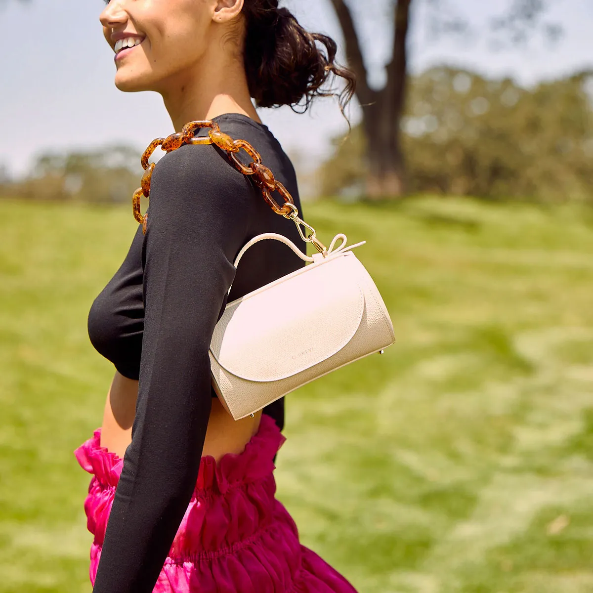 Mini Barrel Bag | Pebbled