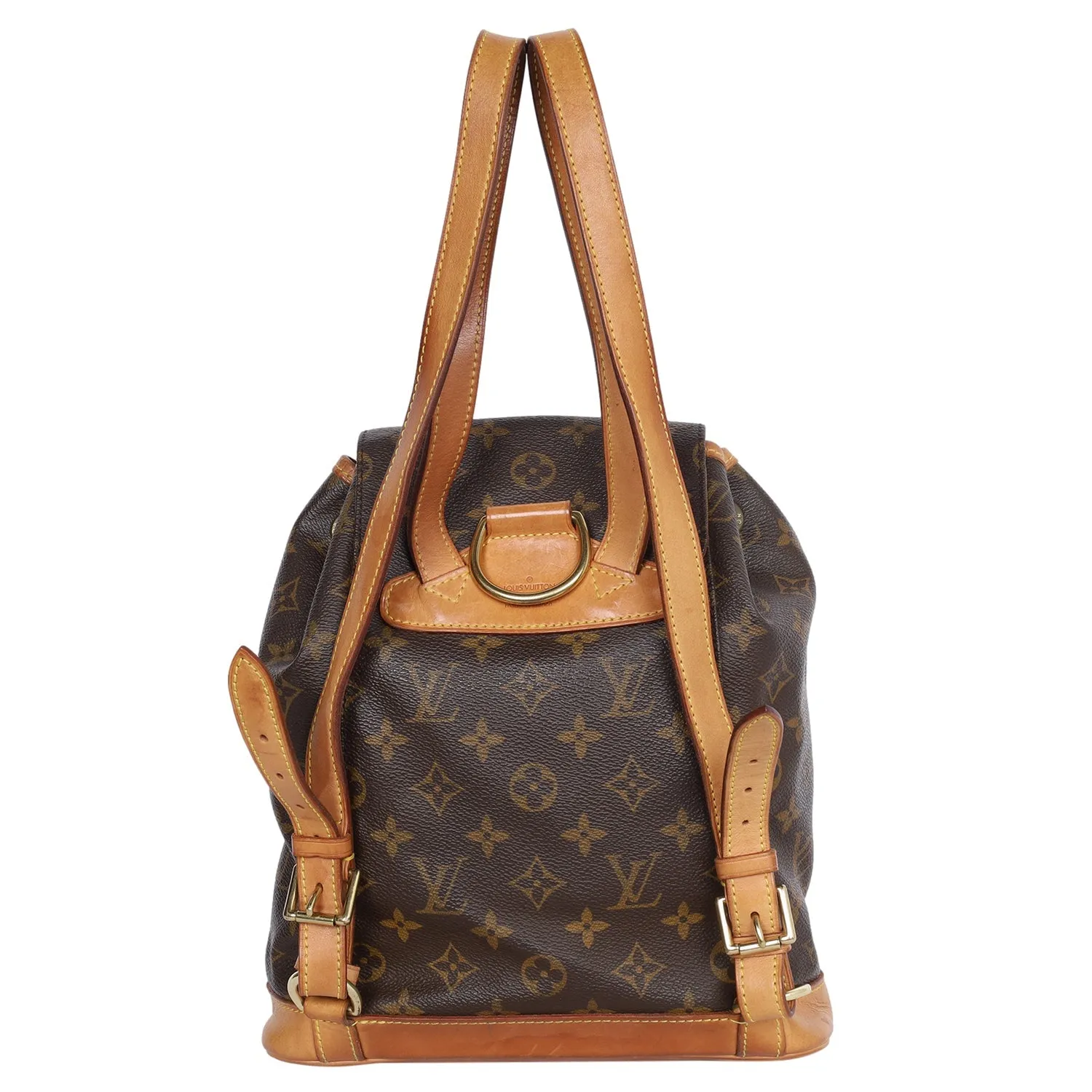 Montsouris Monogram Canvas Backpack MM Brown(Authentic Pre-Owned)