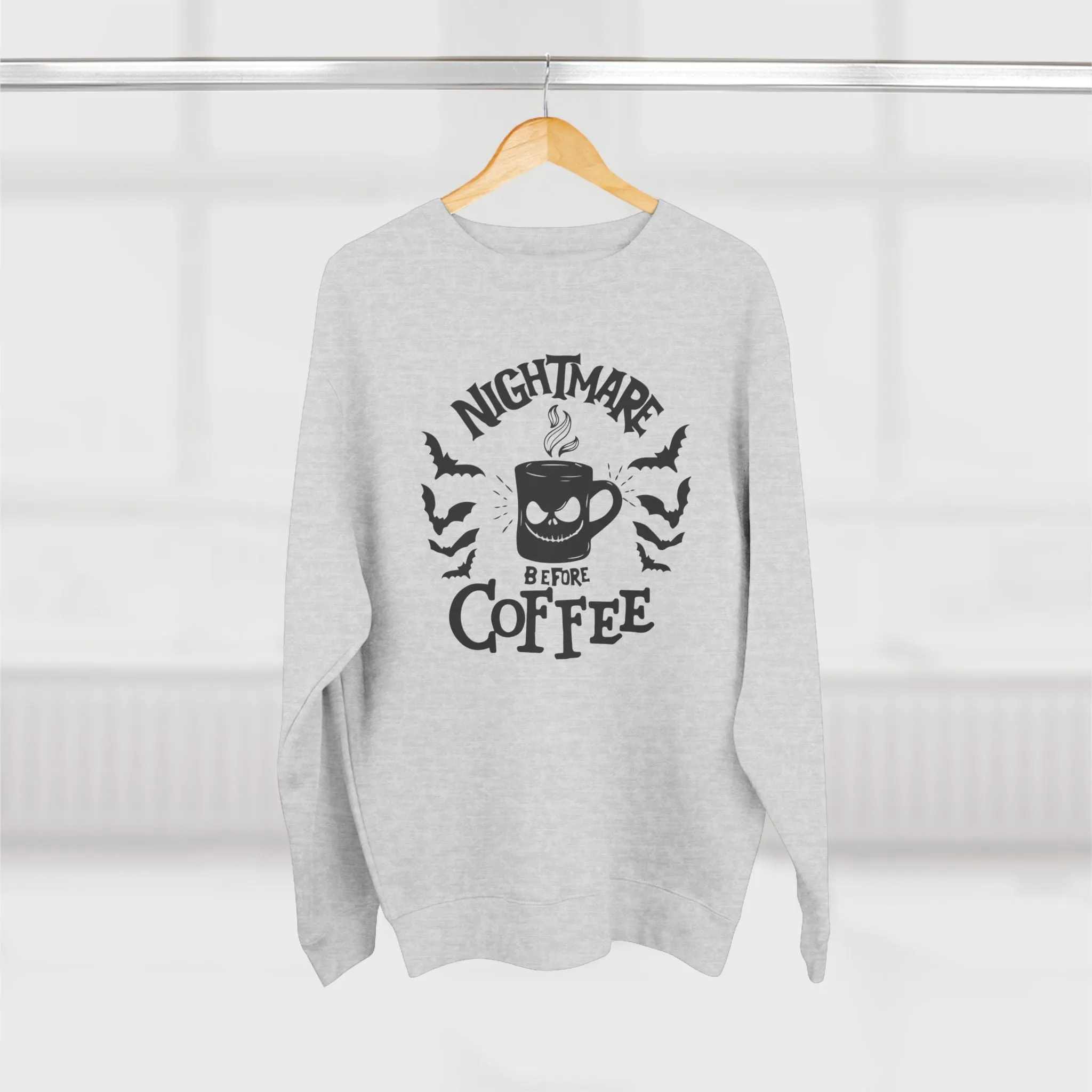 Nightmare Before Coffee Halloween Sweatshirt (Lane 7)