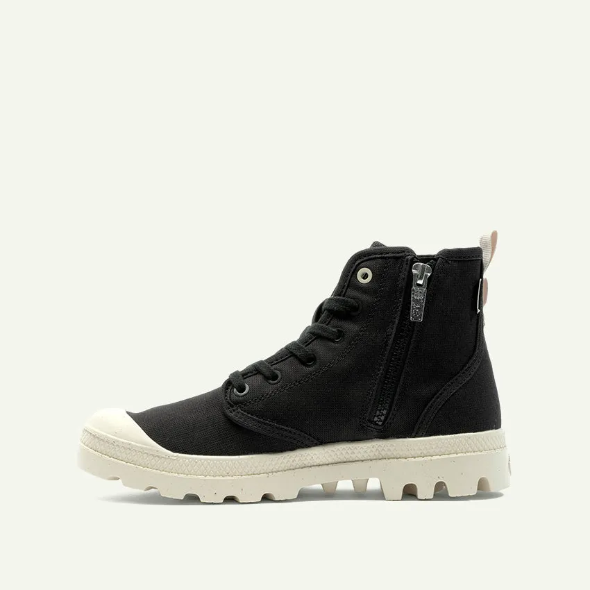 PAMPA HI ZIP ORGANIC WOMEN'S BOOTS - BLACK