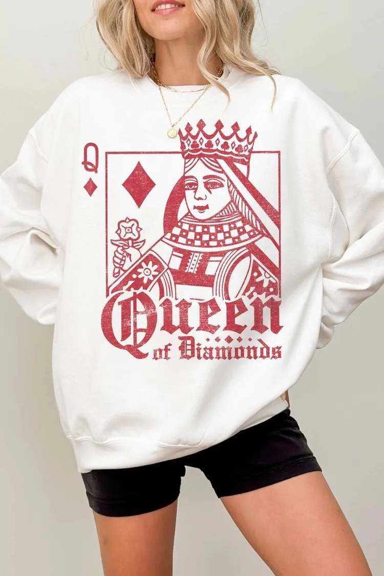Queen of Diamonds Pullover