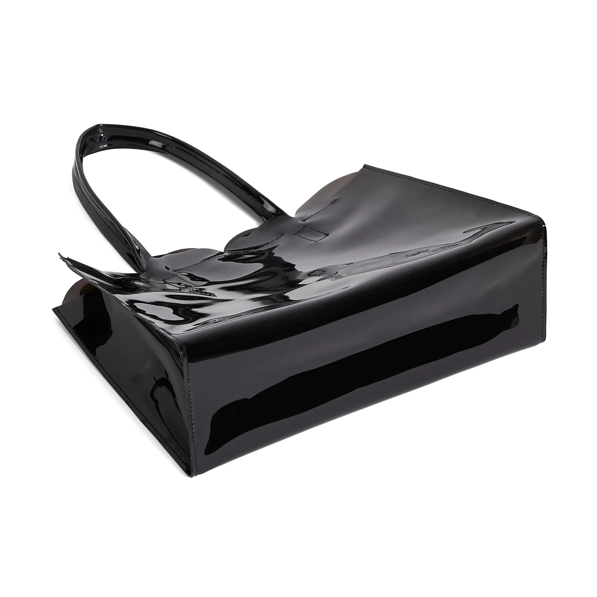 SASHA PVC SLING AND SHOULDER BAG CHARCOAL