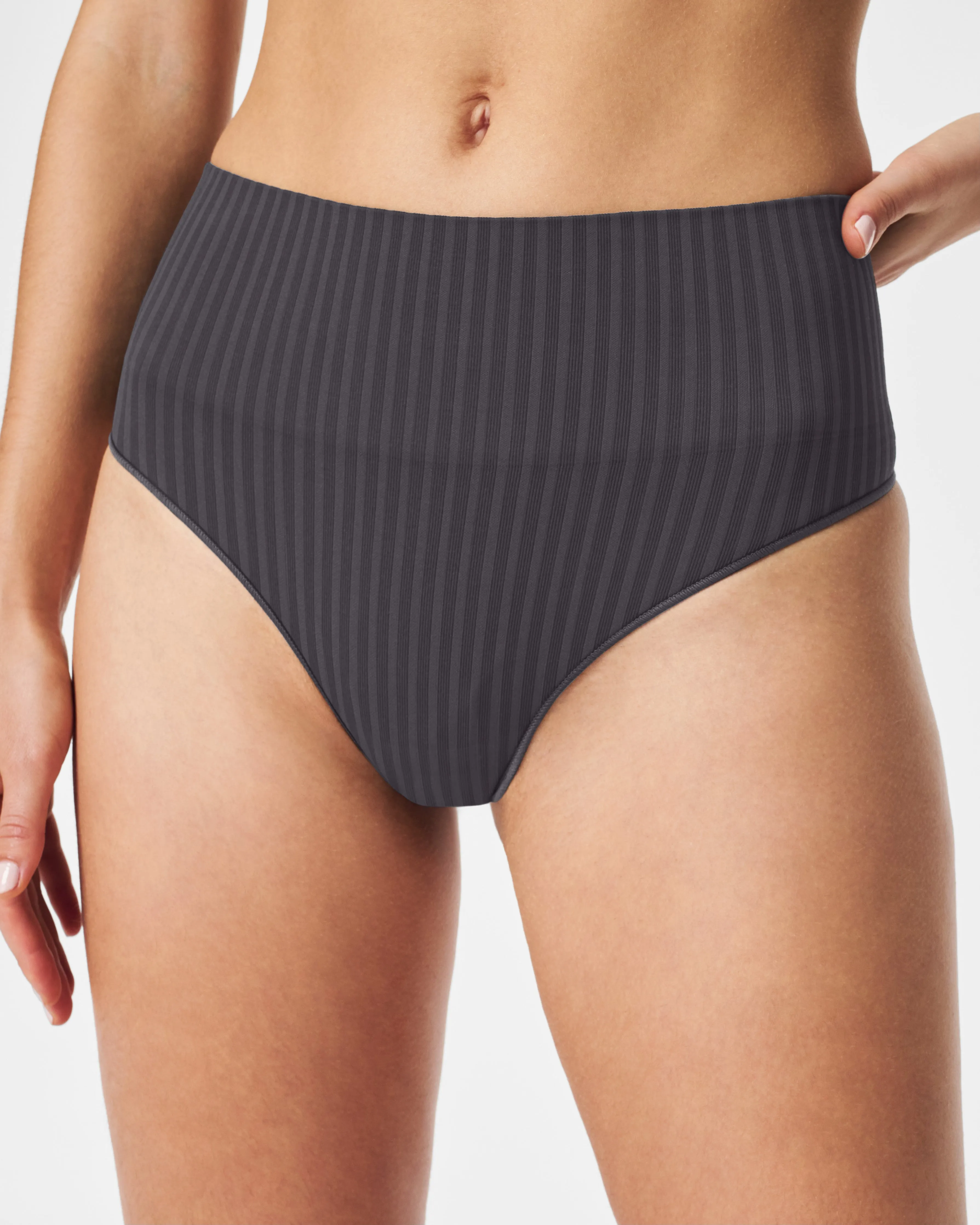 Seamless Power Sculpting EcoCare Ribbed Thong