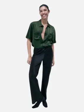 Short Sleeve Boyfriend Shirt - Cedar