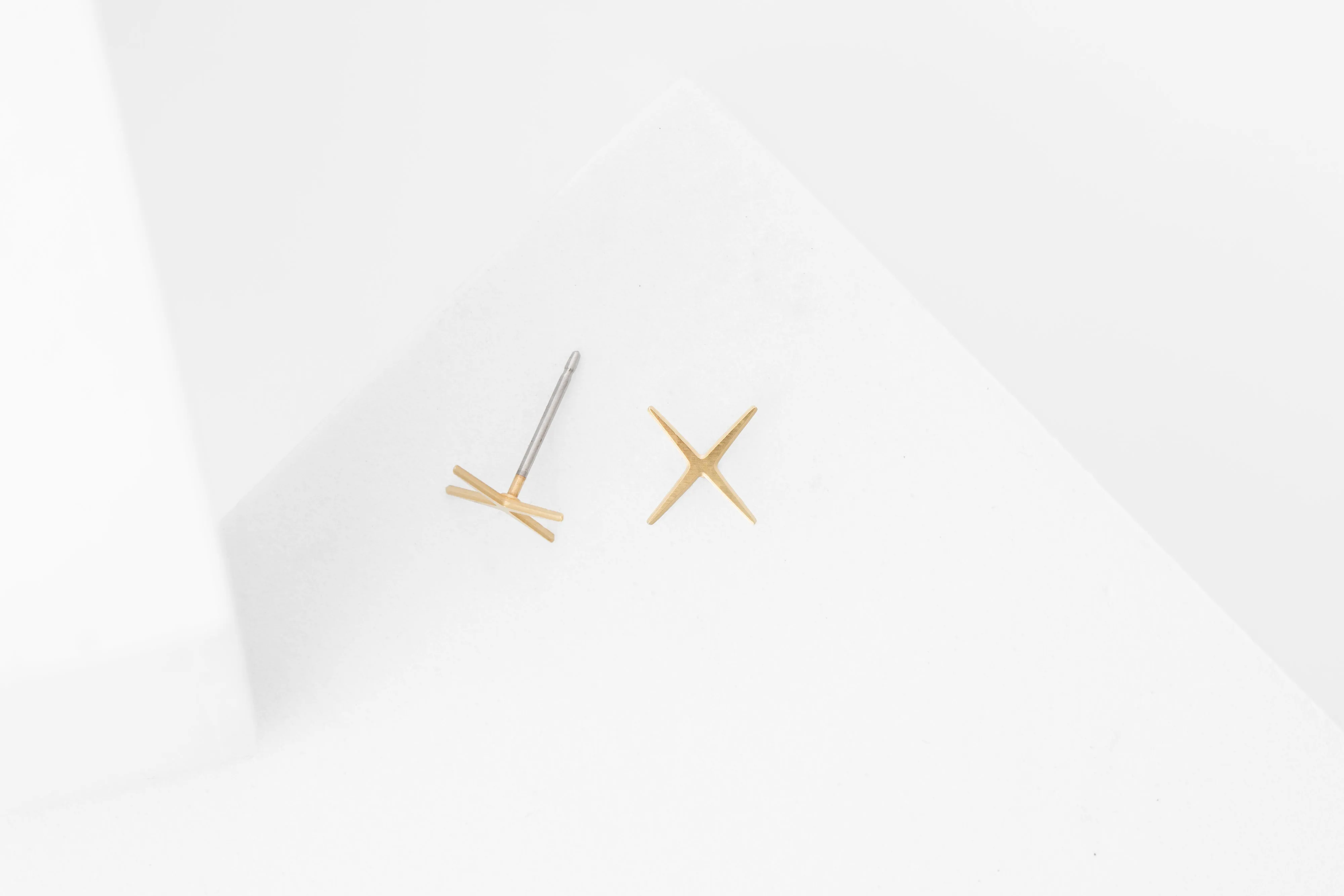 Star Studs | minimal steel earring studs