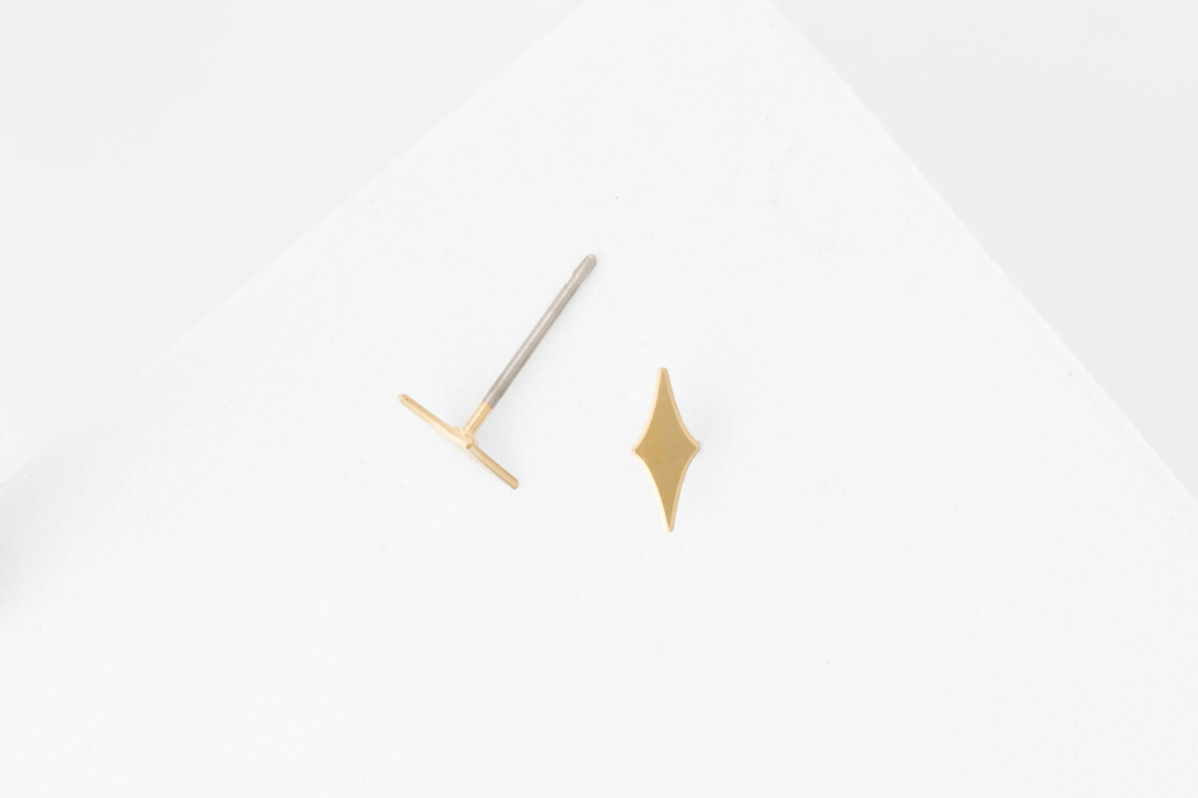 Star Studs | minimal steel earring studs