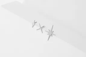 Star Studs | minimal steel earring studs