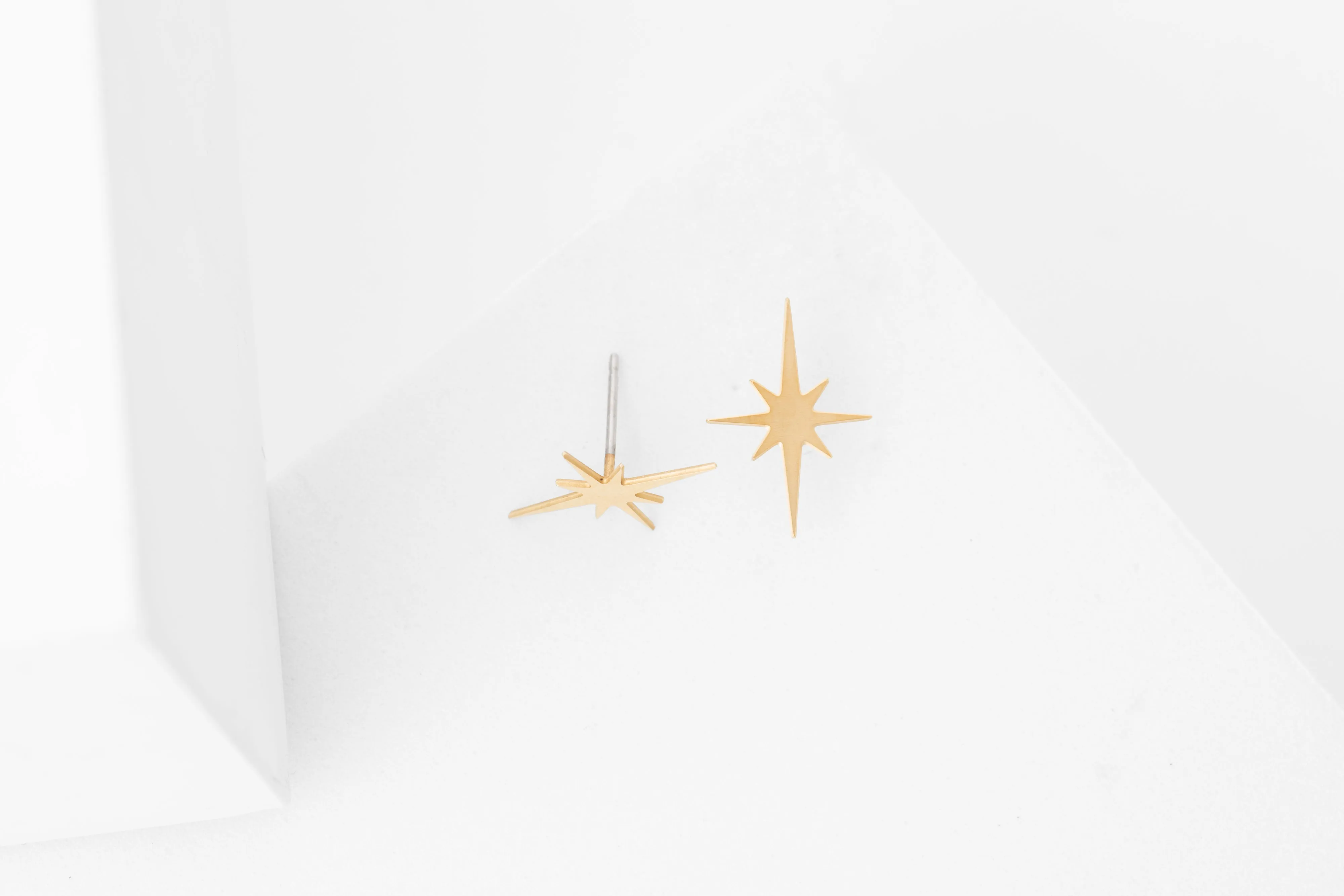 Star Studs | minimal steel earring studs