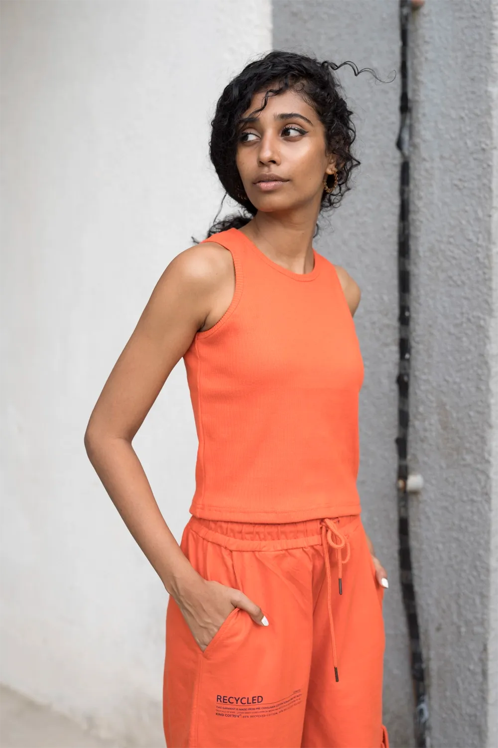 Tangerine Tank Top - Jog Co-Ord