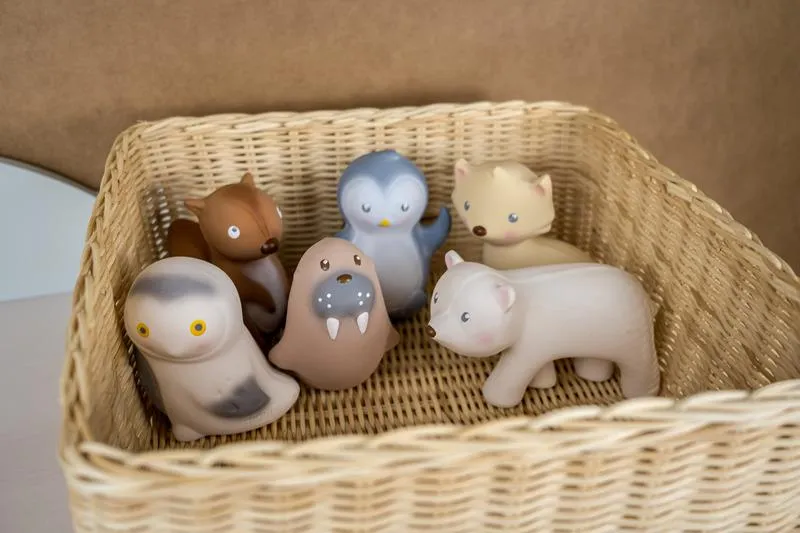 Tikiri Rubber Teether - Arctic Fox