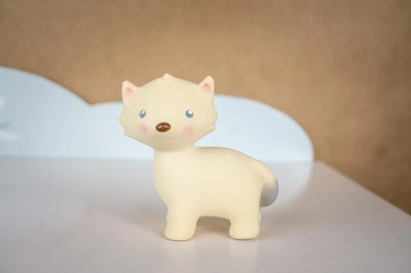 Tikiri Rubber Teether - Arctic Fox