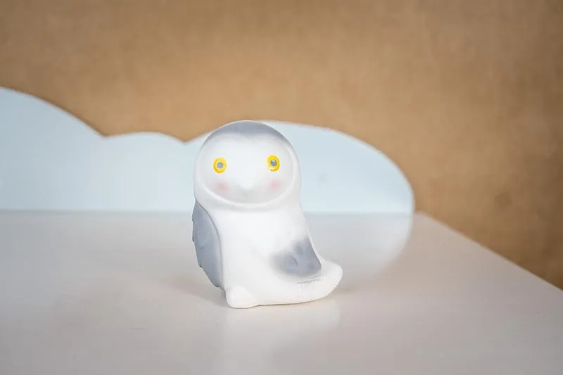 Tikiri Rubber Teether - Arctic Snowy Owl