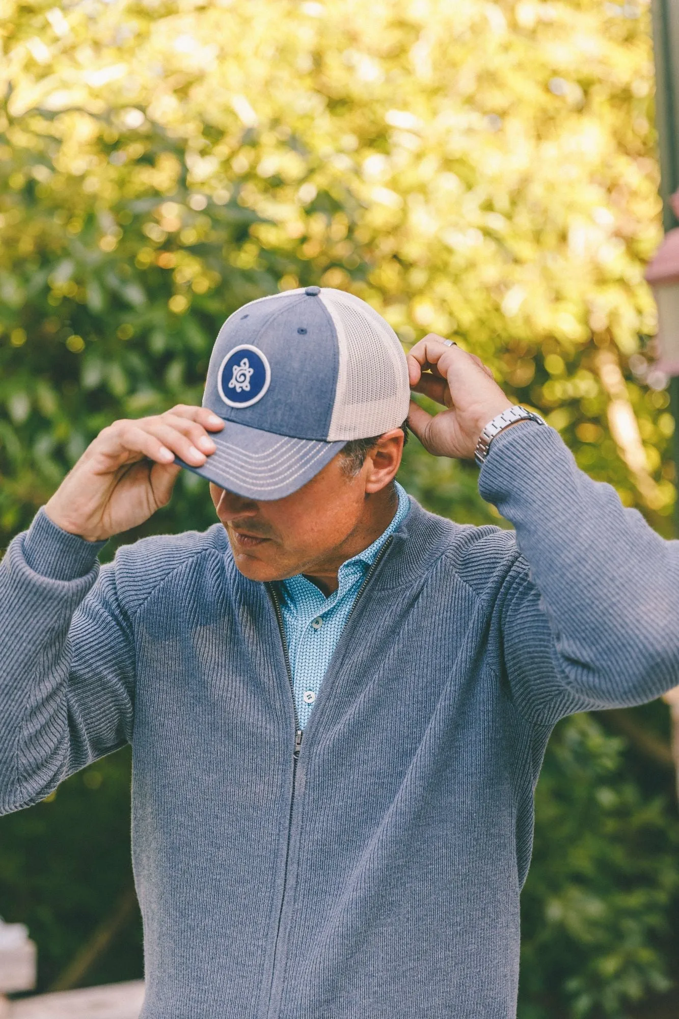 Trucker Twill Mesh Cap - Navy