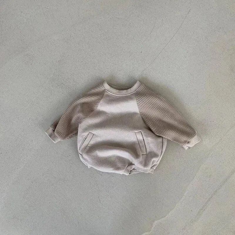 Waffle Sleeved Onesie