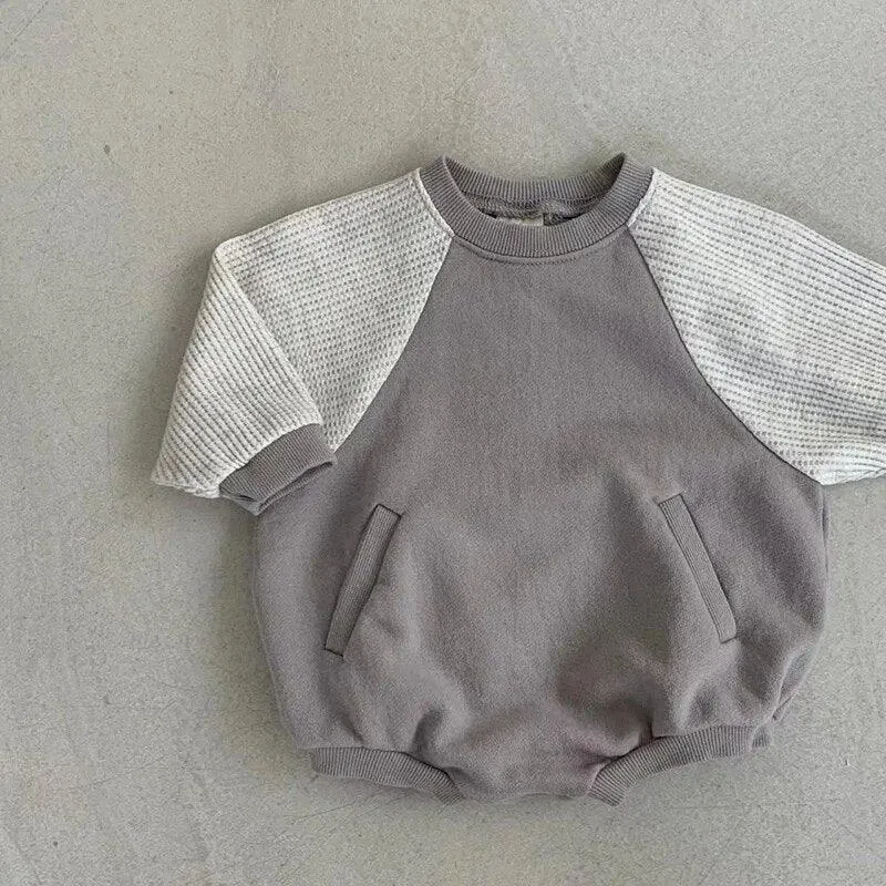 Waffle Sleeved Onesie