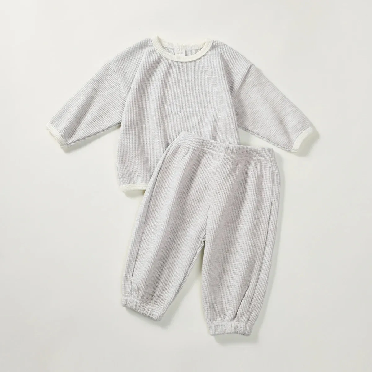 Waffle Top and Jogger Pants Set