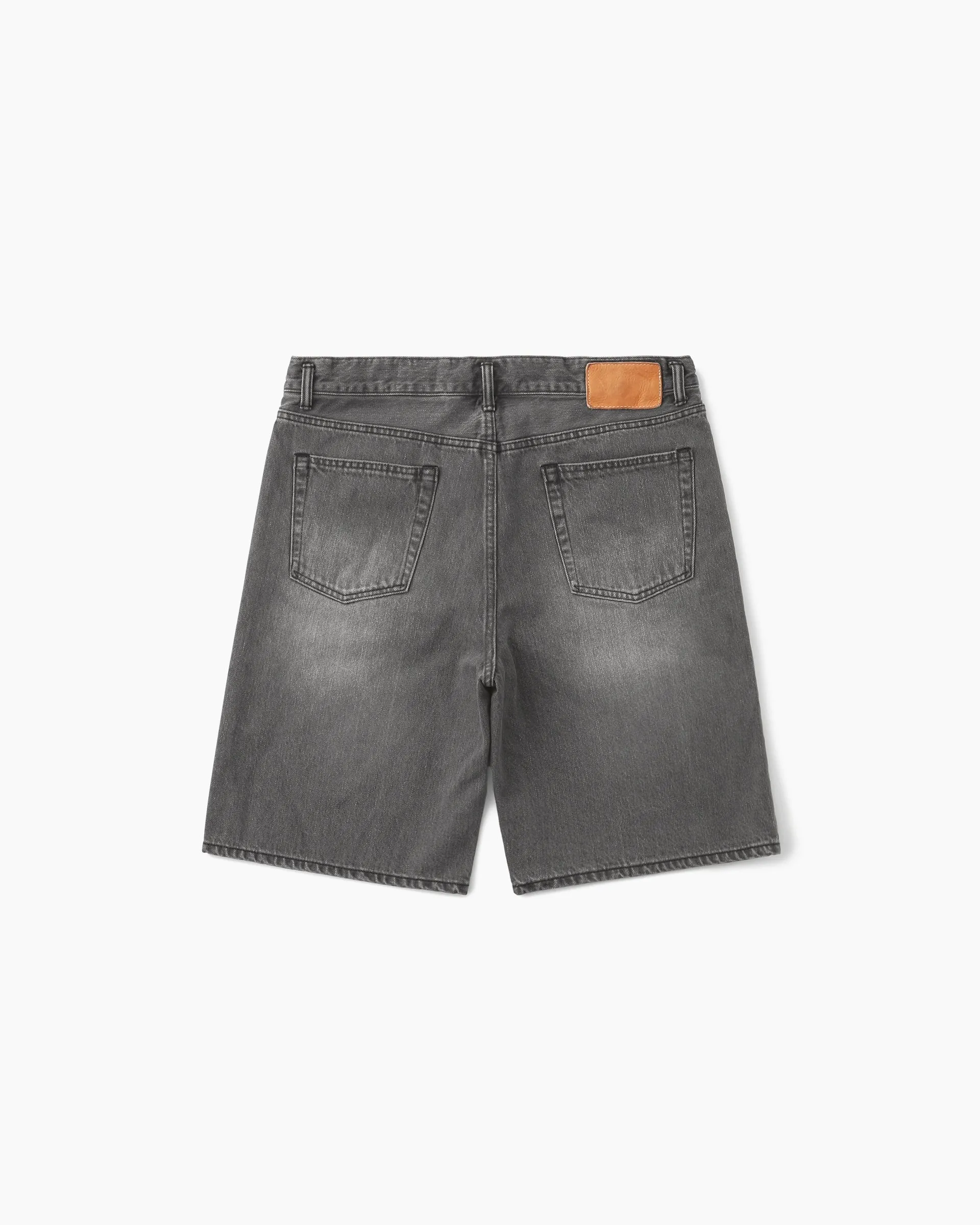 Washed Denim Short Light Grey