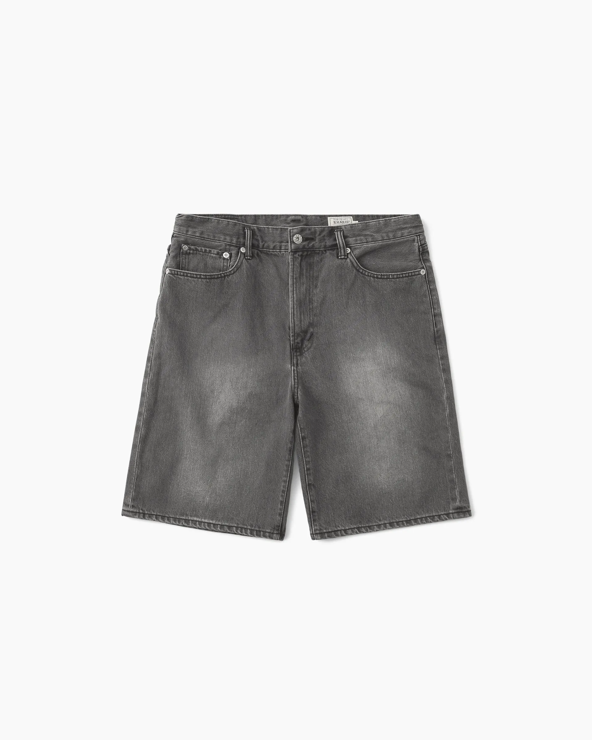 Washed Denim Short Light Grey