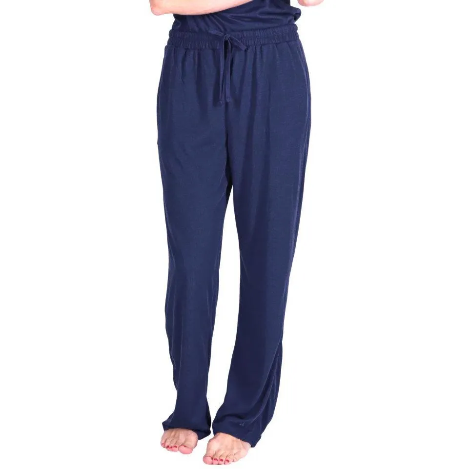 Women's Moisture Wicking Gathered Tank Drawstring Pant Pajama Set