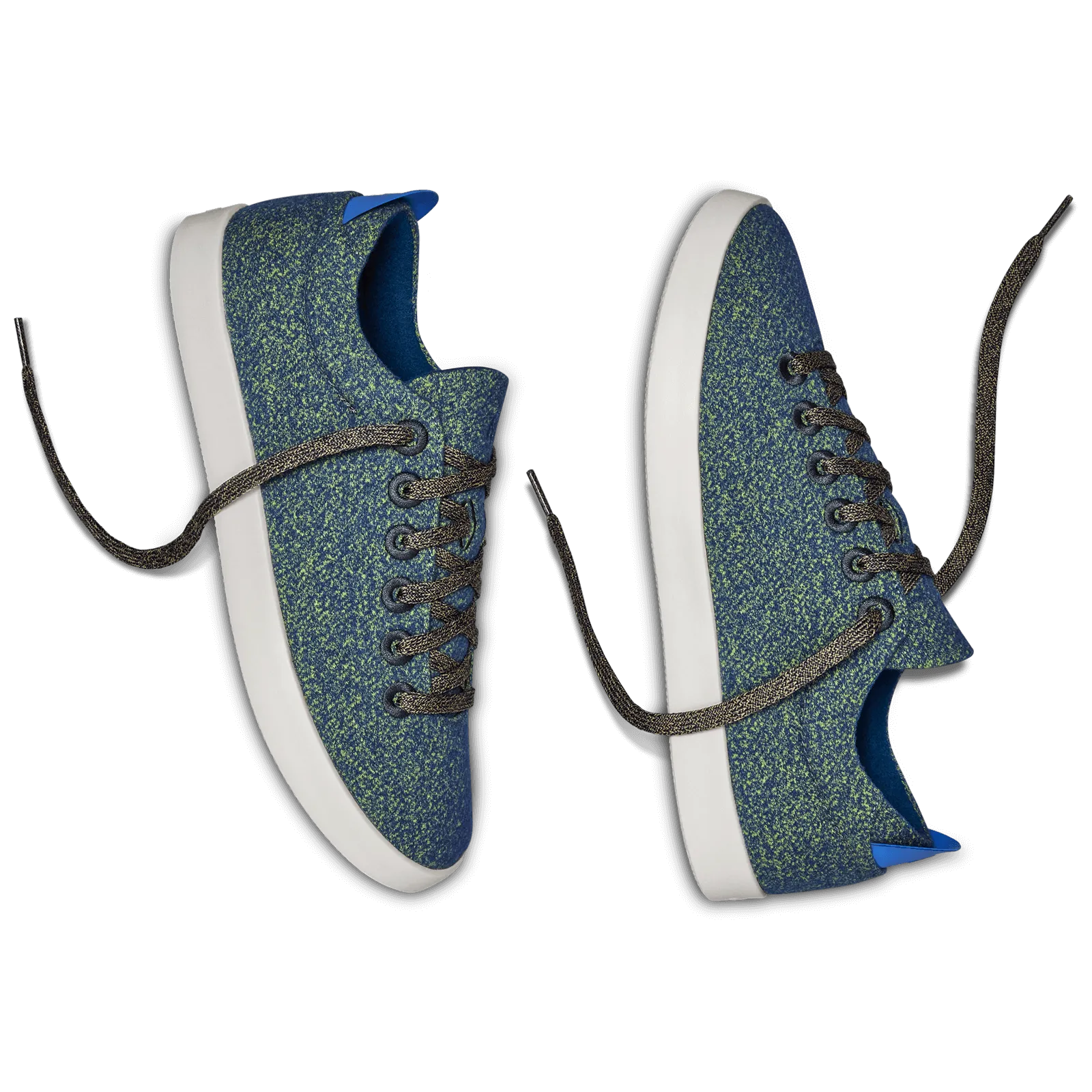 Women's Wool Pipers - Garden Blue (White Sole)